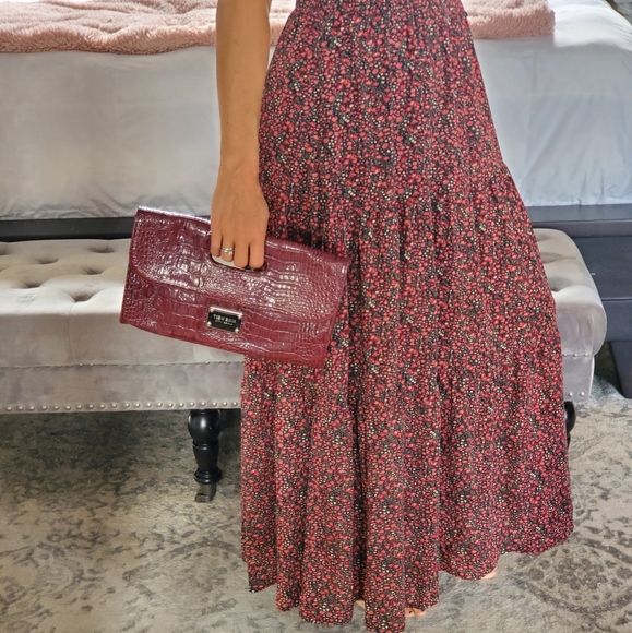 Nine West burgundy clutch purse - Picture 11 of 12